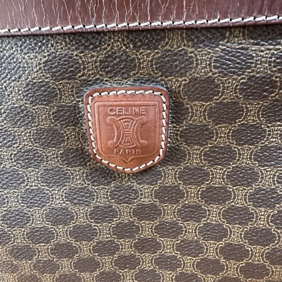 Celine Macadam Vintage Clutch/Zip Pouch EUC w/COA - Picture 4 of 7